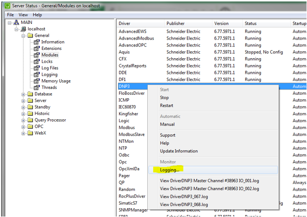 Server Status tool