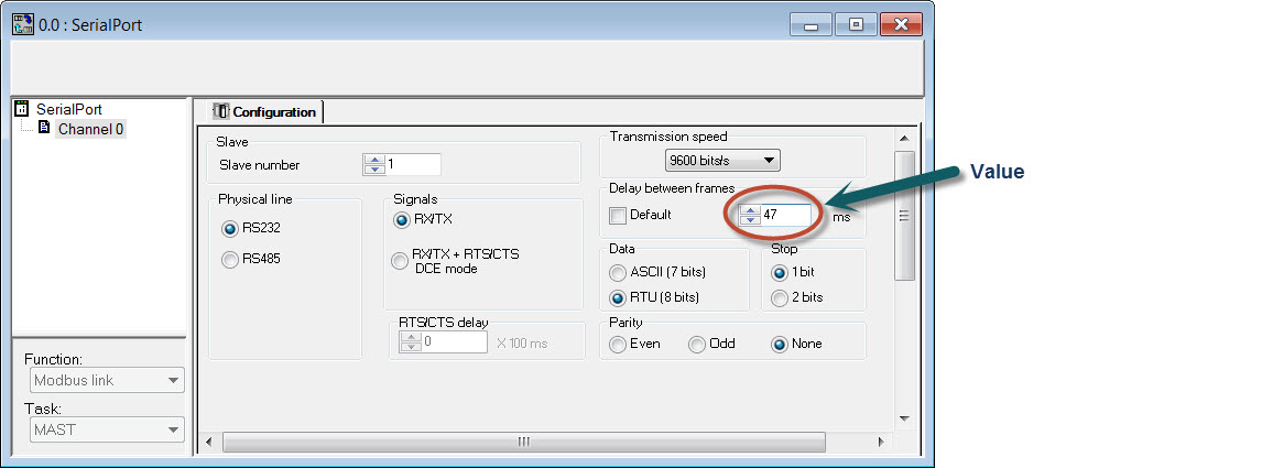 Configuration screen Configuration screen
