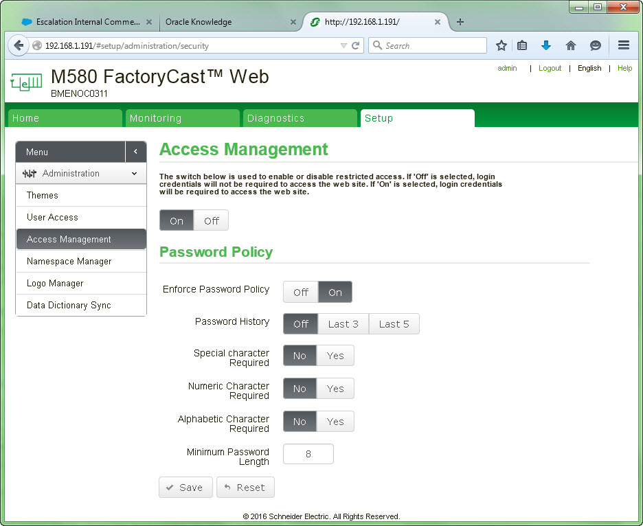 FactoryCast access FactoryCast access