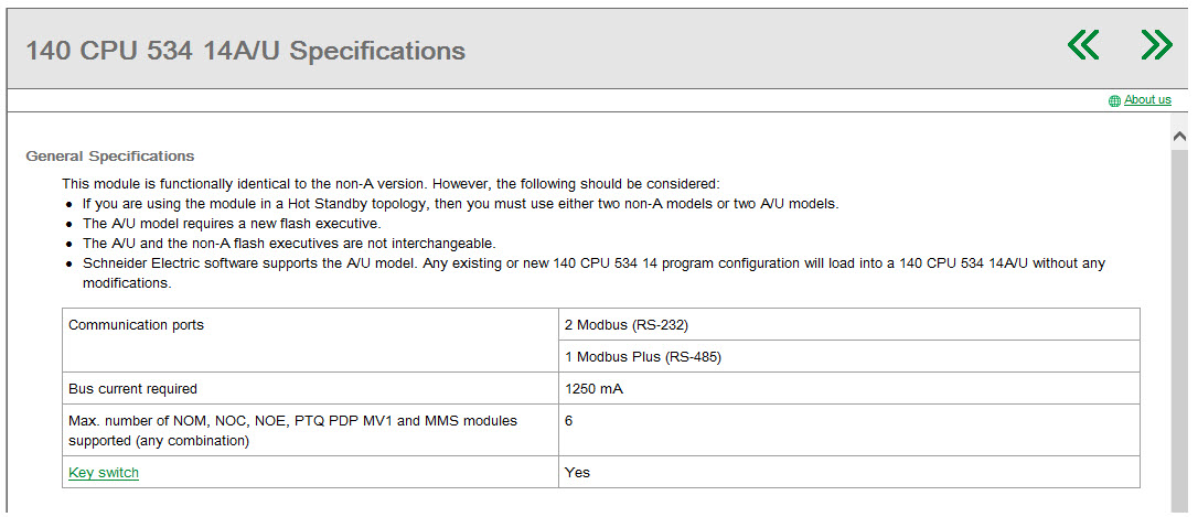 Quantum specifications Quantum specifications