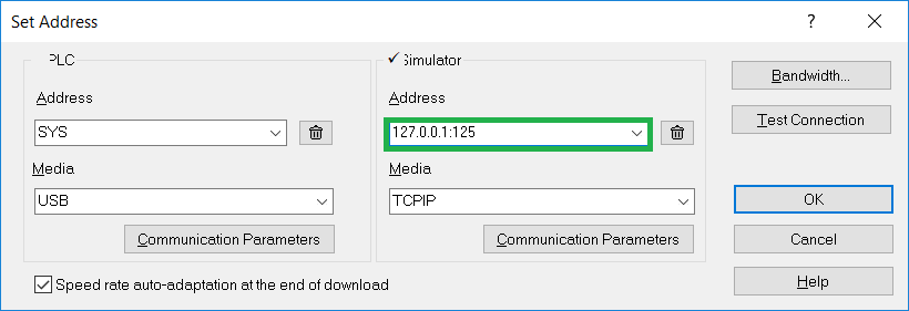 Set Address on Control Expert