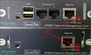 Location of reset button