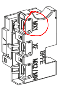 Isolation module MX1 wiring location