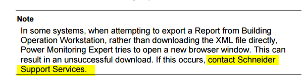 Note from Power Manager manual