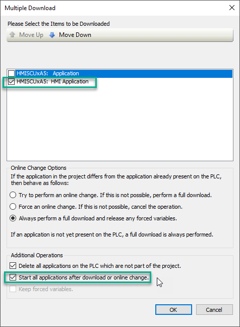 Multiple Download dialog