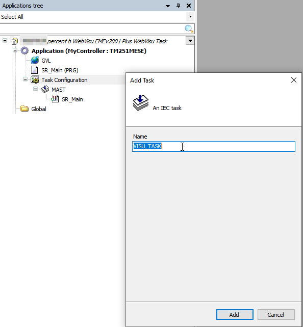 Rename the task to VISU_TASK