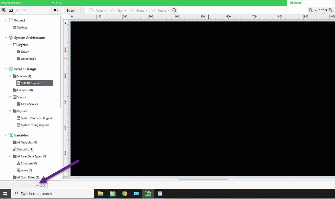 Tool Chest dockable window hidden under Windows Start bar