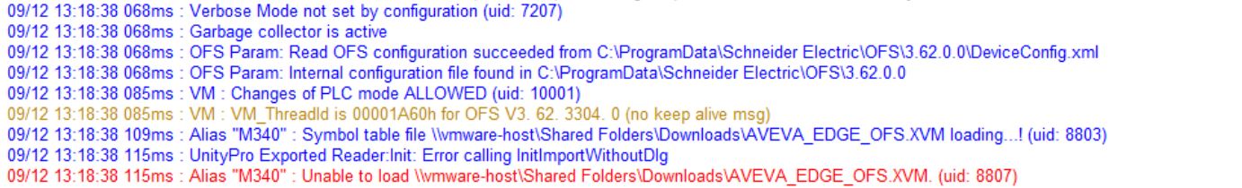 STU/xvm error message