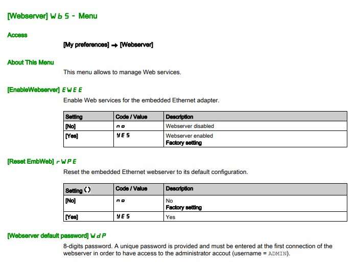 webserver access