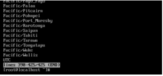 timezone listing
