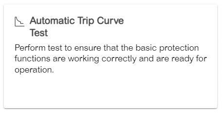 EPC Function Block for automatic trip curve test