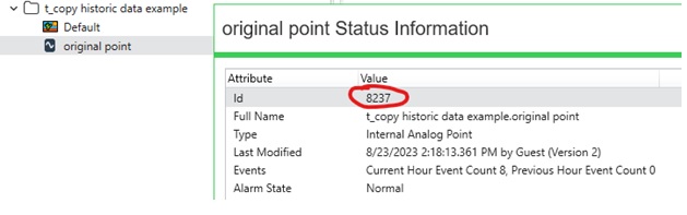 original point object ID original point object ID