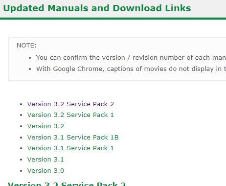Selection of version of EOTE