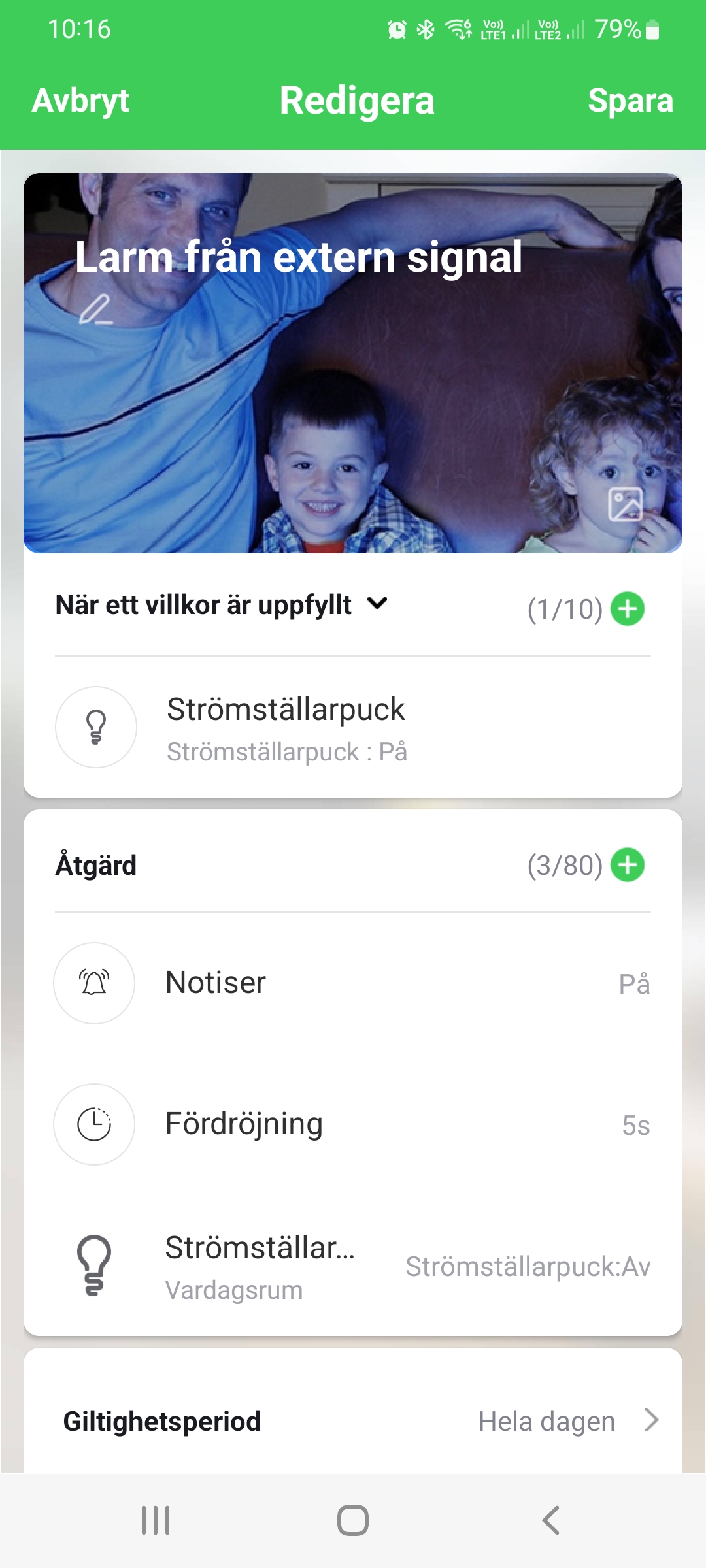 Hur gör jag för att styra en wiserprodukt eller få ett larm med en extern 230V signal?