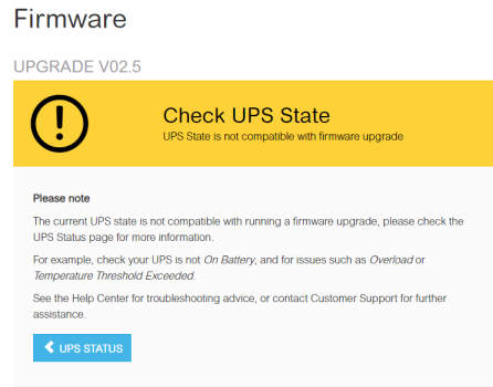 Upgrade failed - Check State error