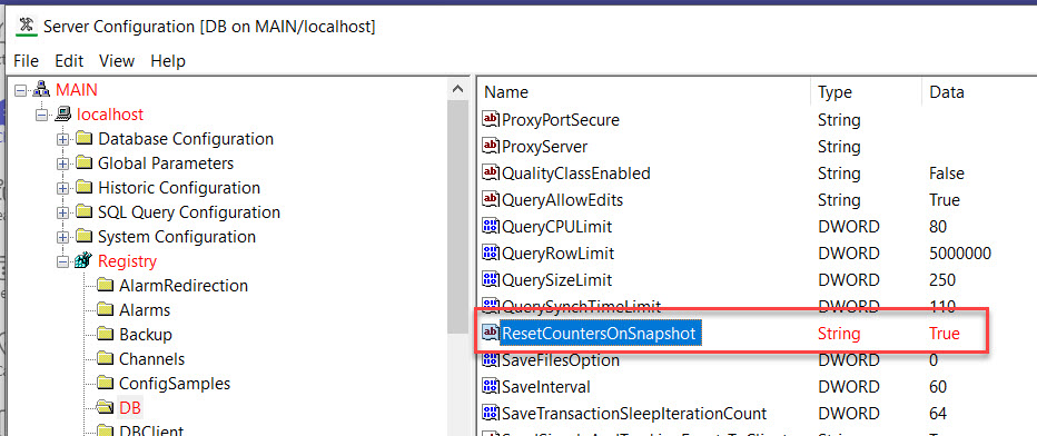 ResetCounterOnSnapshot