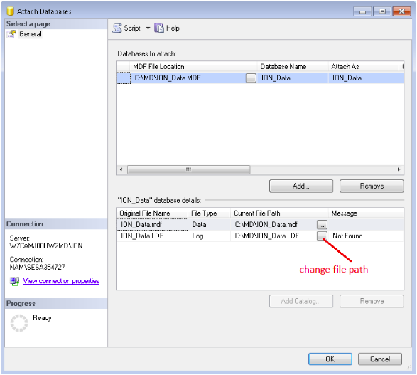 Attach databases