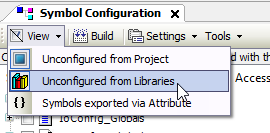 View -> Unconfigured from Libraries