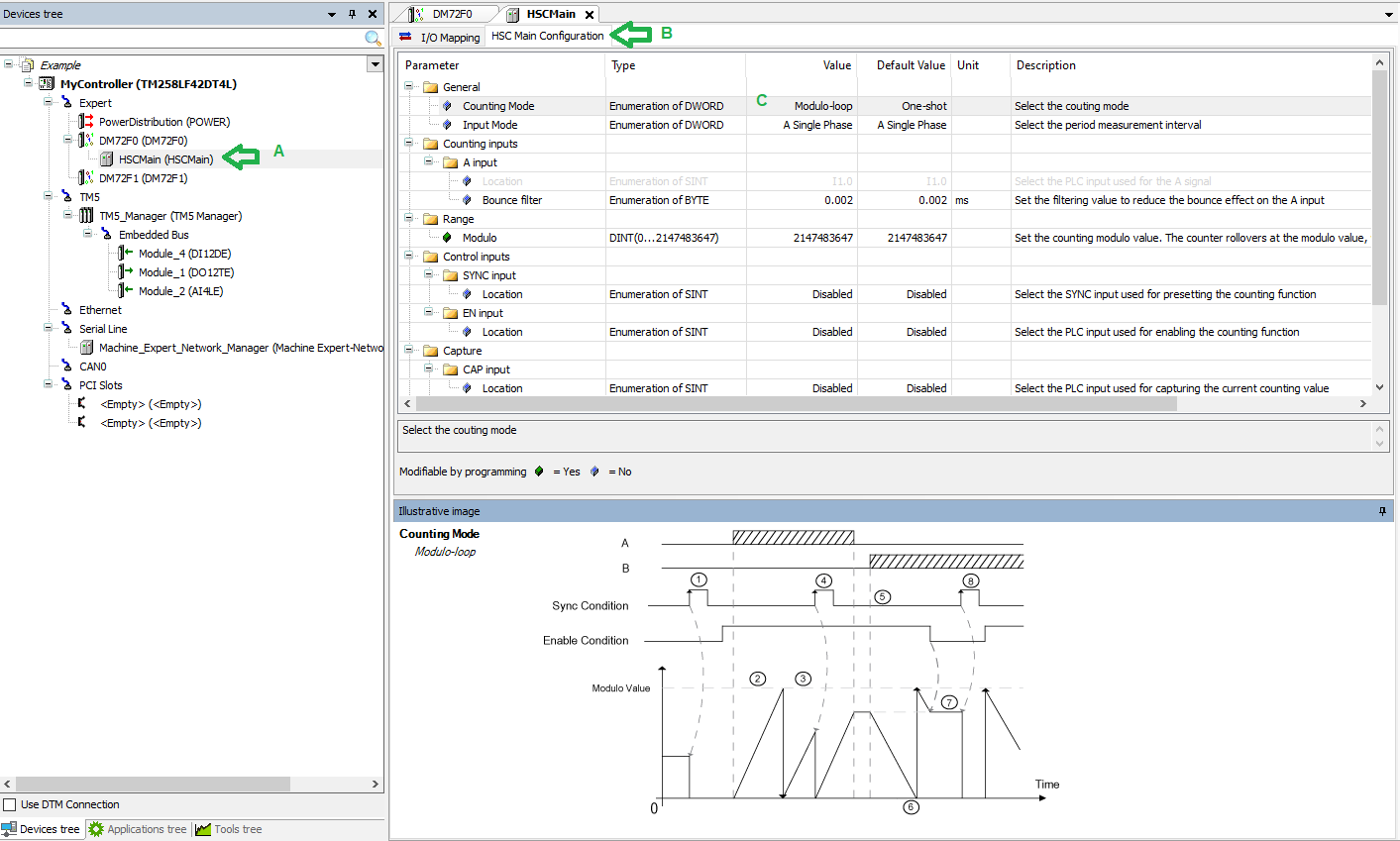 HSC Main example configuration