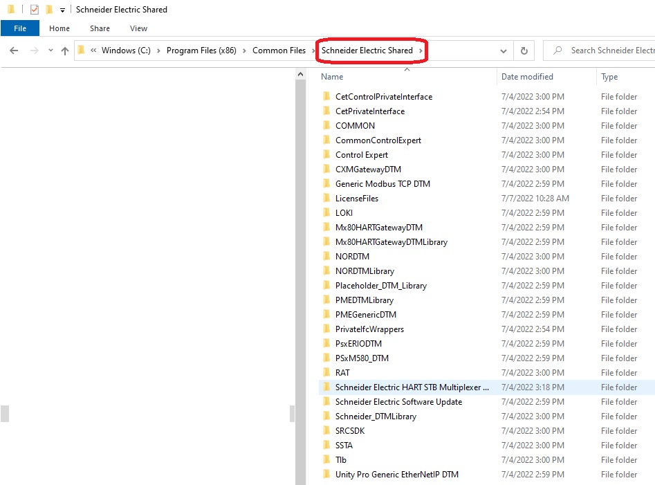 SE shared folder