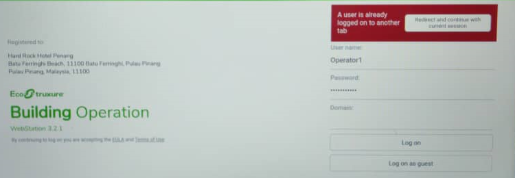 webstation login issue in ADv3
