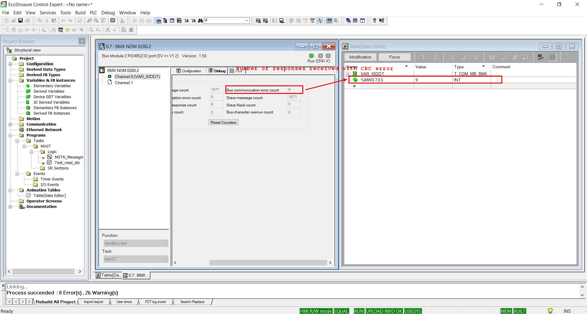 Display of the explicit language object in the animation table of CE