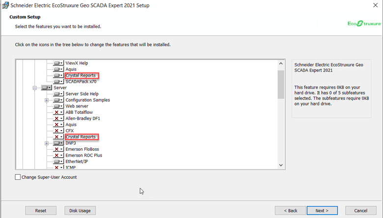 Select the Crystal Reports as indicated in the image