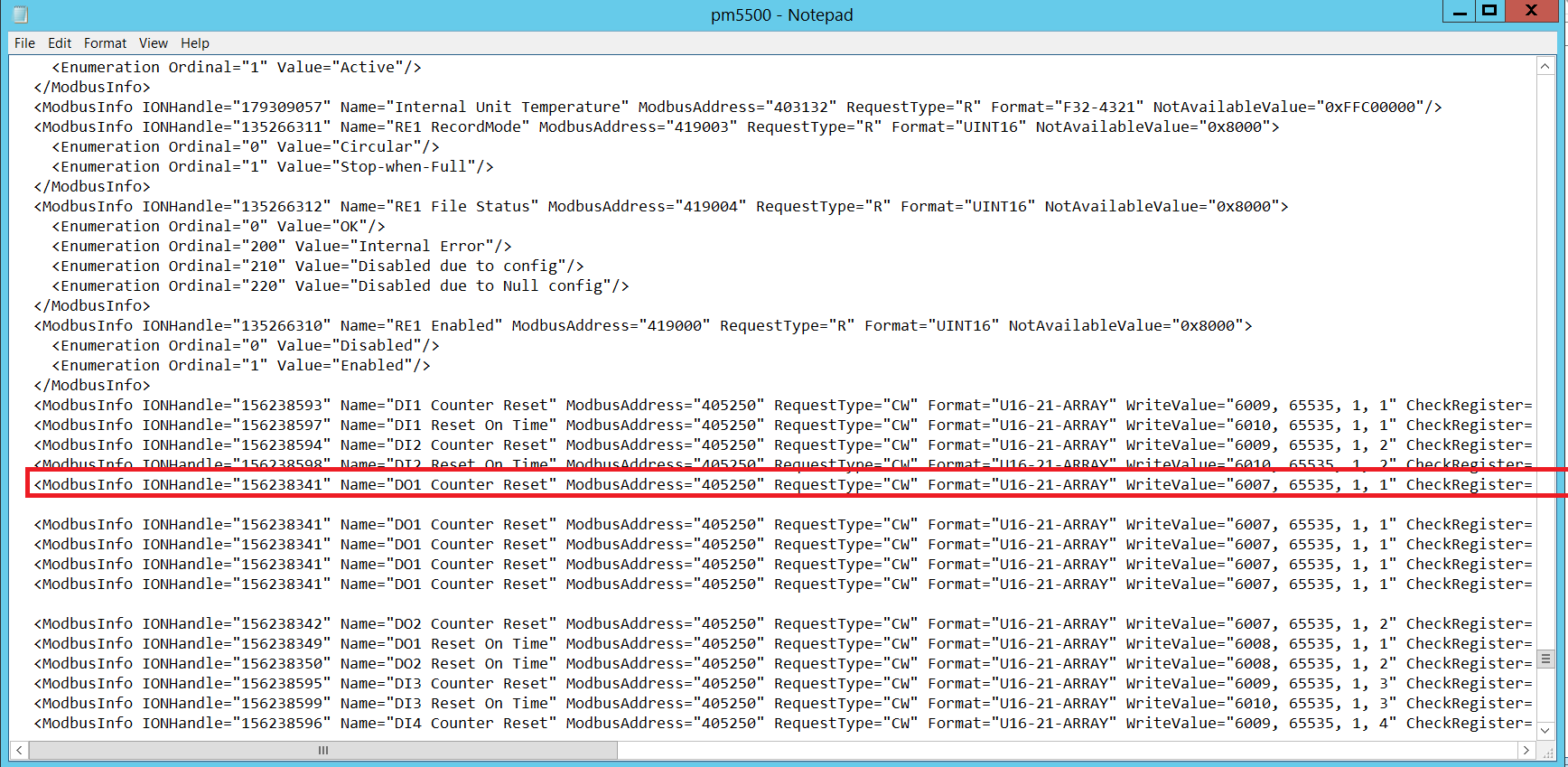 Copy DO1 registers