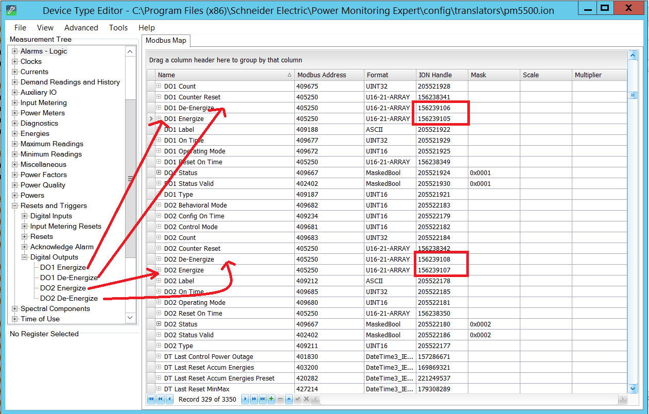 Map measurement tree to 4 created registers