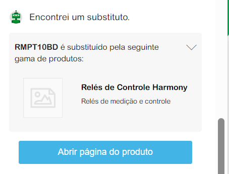 Agente Virtual Sugestão de Substituição Produto