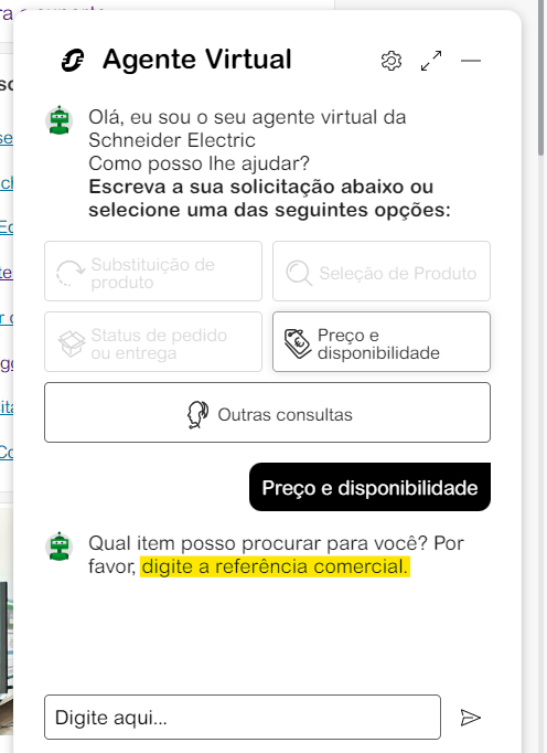 Referência Chat Agente Virtual