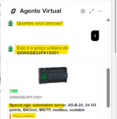Referência Encontrada no Chat Agente Virtual