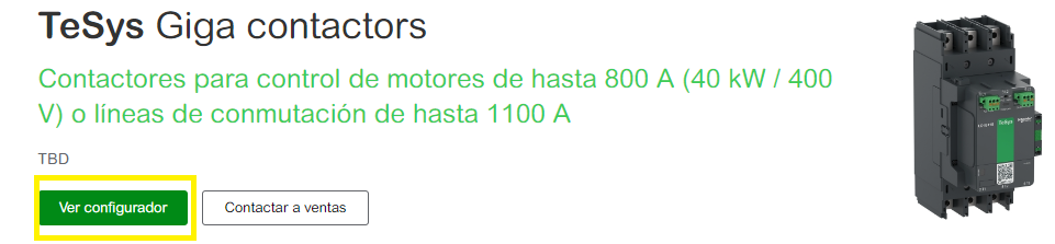 Selector de productos tesys G