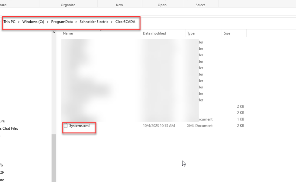 XML file location XML file location
