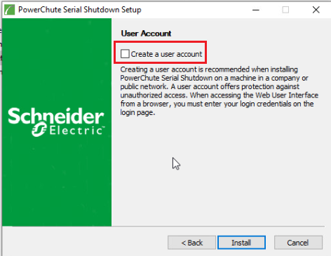 Create a user account