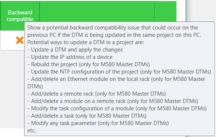 Backward compatibility