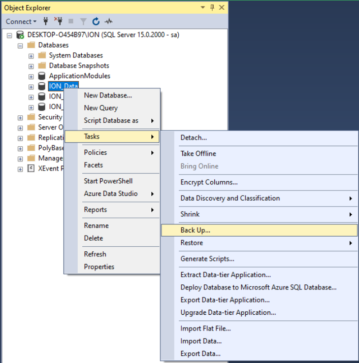 Task in database