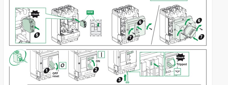 SDE Adapter mounting instruction sheet