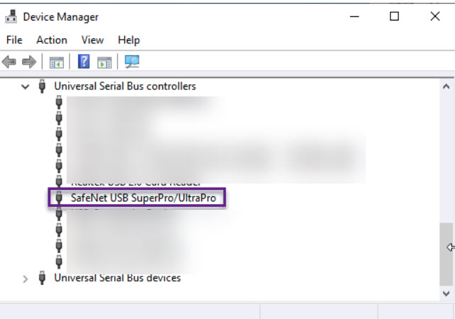 Safenet driver