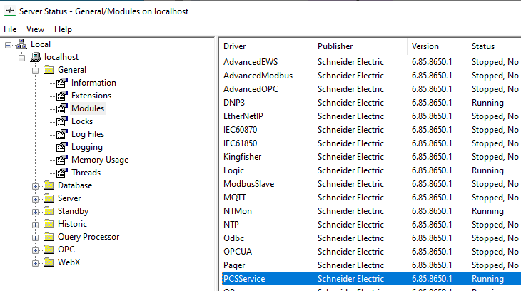 server status server status