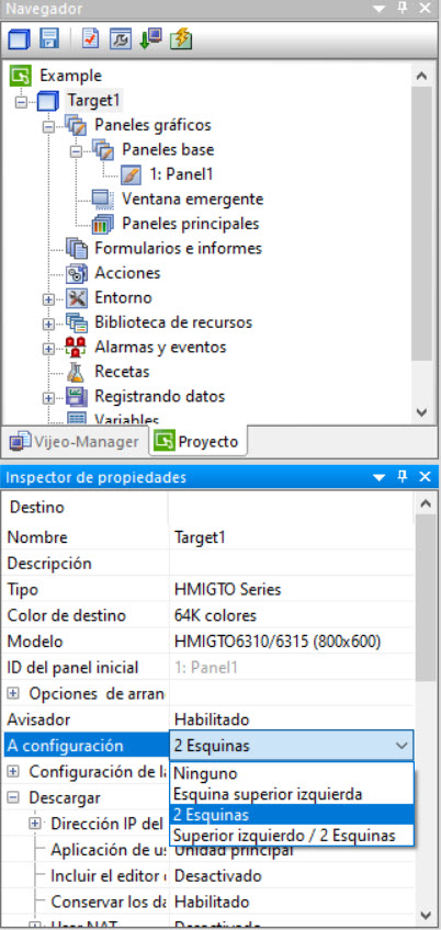 Configuracion hmi
