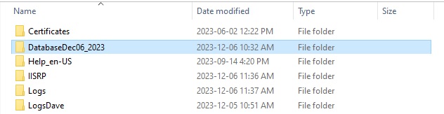 database folder 2