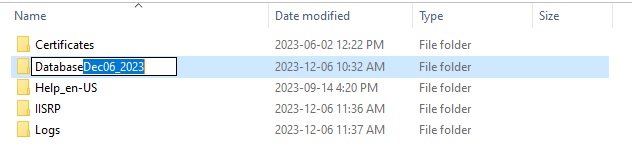 database folder 3