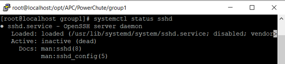 PCNS sshd-start PCNS sshd-start
