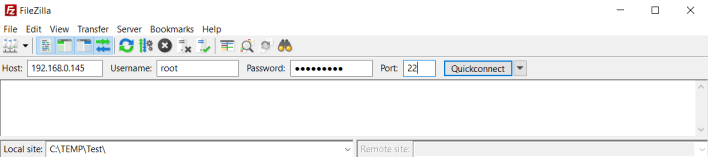 filezilla - port 22 filezilla - port 22