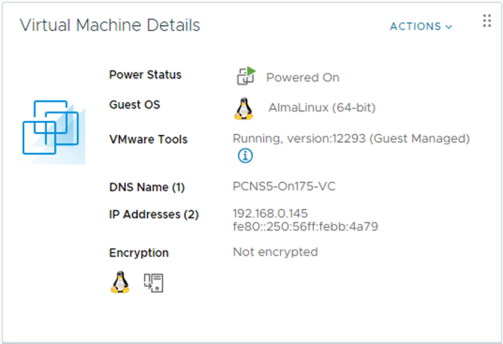 OS displayed correctly in vCenter Server