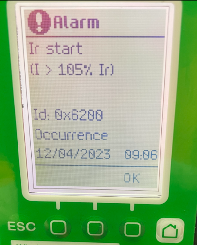 Ir start alarm