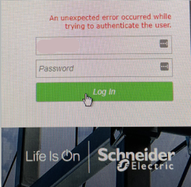 error message for login web apps