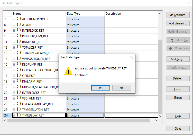 Delete all User Data Types (UDTs)