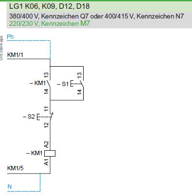 Schaltplan LG1D122M716